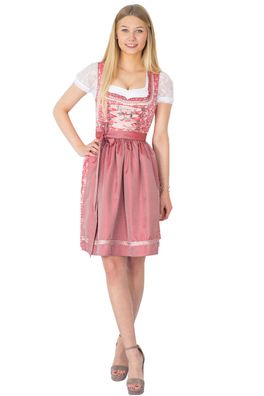 MarJo Dirndl Grada 58er Länge blutrot silver - Größe: 34