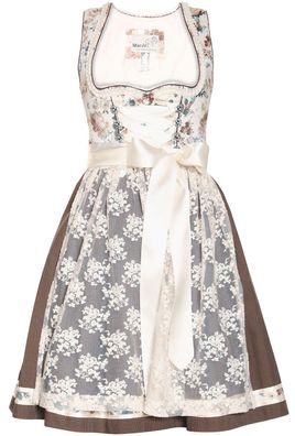 MarJo Dirndl Daja 58er Länge creme schoko - Modell: 58er Länge creme