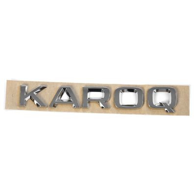 Original Skoda Karoq Schriftzug Buchstaben Modellschriftzug Logo chrom 57A853687A2ZZ