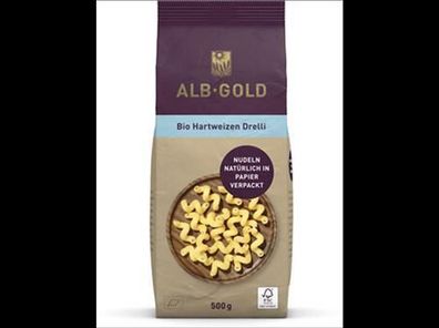 ALB-GOLD ALB-GOLD Bio Hartweizen Drelli (Papier) 500g