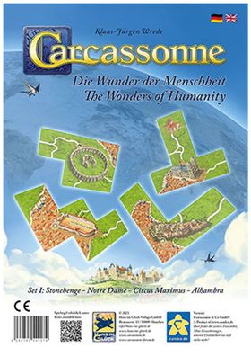 Carcassonne | Die Wunder der Menschheit I - Zusatzplättchen