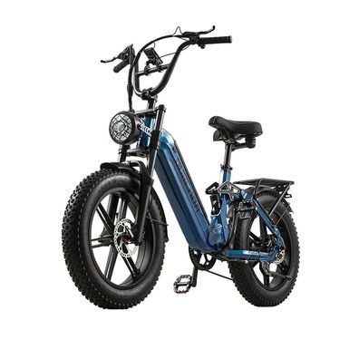 Step-Thru E-Mountainbike Burchda City E-Bike mit 1000W 48V 20Ah Akku 20" Fettreifen