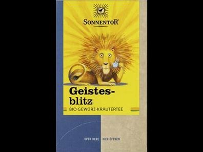 Sonnentor 6x Geistesblitz Tee, Doppelkammerbeutel 32,4g