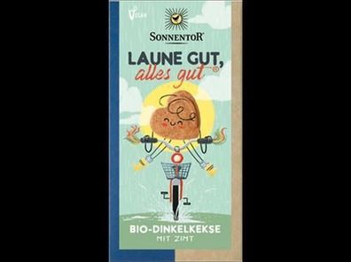 Sonnentor 6x Laune gut, alles gut® Kekse, Packung 125g