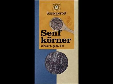 Sonnentor Senfkörner schwarz ganz, Packung 80g