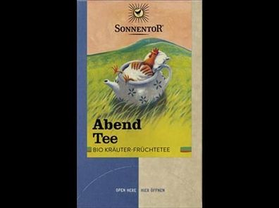 Sonnentor 3x Abendtee, Doppelkammerbeutel 27g