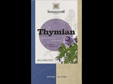 Sonnentor 6x Thymian, Doppelkammerbeutel 21,6g