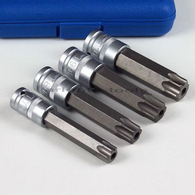 BGS Bit Einsatz T-Profil Torx mit Bohrung, Bits Nüsse 1/2", Größe T70, T80, T90, T100