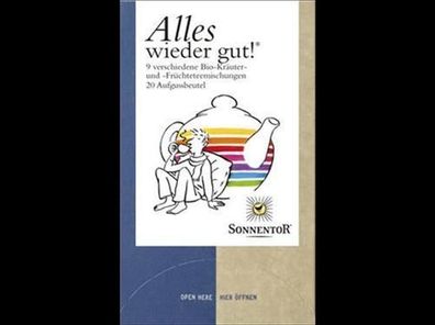 Sonnentor 6x Alles Wieder gut! Tee Probier mal!, Beutel 30g