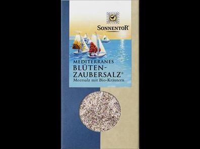 Sonnentor 3x Blütenzaubersalz mediterrane Art, Packung 120g