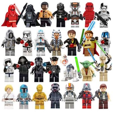 29pcs/Set Star Wars Serie Bausteine Minifigur Luke Darth Vader Jedi Spielzeug