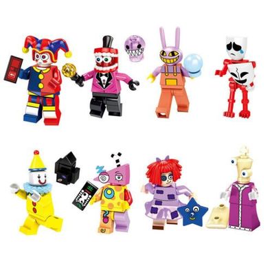 8Stk/Set The Amazing Digital Circus Bausteine Spielzeug Minifiguren Dekoration