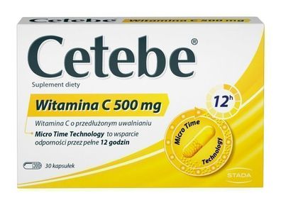 Cetebe Vitamin C 500 mg, 30 Kapseln
