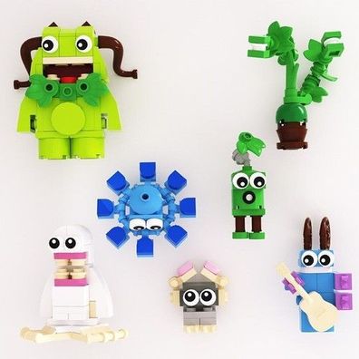 MOC My Singing Monster Modell Bausteine Kinder zum Selbermachen Spielzeug