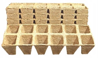 Jiffy Anzuchttöpfe Abbaubar Eckig Torftöpfe 4x5cm Biologisch Saattopf 72 Töpfe