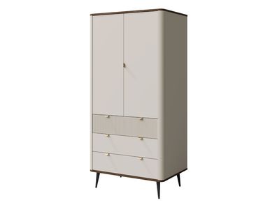 Kleiderschrank Marly 3S2D REG 17 Kleiderschrank Metallfüße Schlafzimmer Kollektion