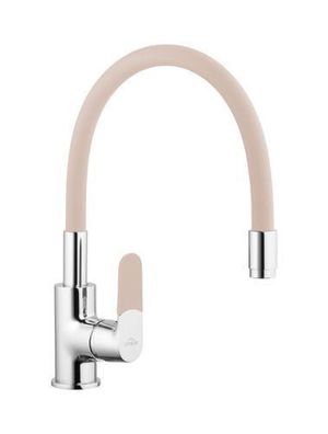 Küchenarmatur Wasserhahn JOGA Küchenmischer mit flexiblen Auslauf für Küche in Beige