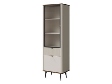 Standvitrine Marly 1S1D1W REG 3 Standvitrine Metallfüße Wohnzimmer Kollektion