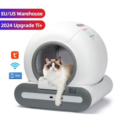 65L Fassung Selbstreinigende Katzentoilette Automatische Reinigung mit Geruchssperre