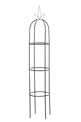 Rosensäule- Rankhilfe Rankgitter Rosenbogen Metall Spalier Garten-schwarz