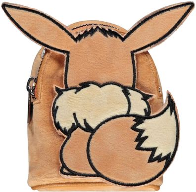 Evoli Mini Handtasche mit Ohreen - Plüsch-Tasche für Pokémon Fans