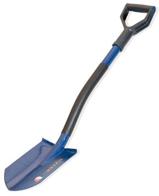 Klein Spitzspaten Mini Gartenspaten Spaten Feldspaten Garten Camping Stahl 75cm