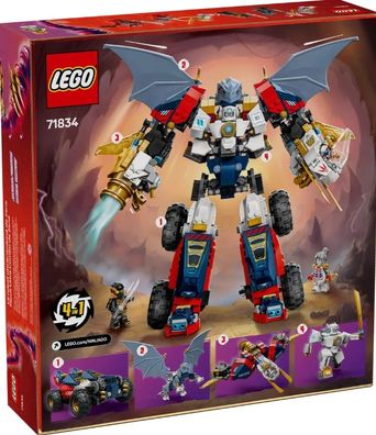 Lego Ninjago 71834 Zanes Ultra-Kombi-Mech