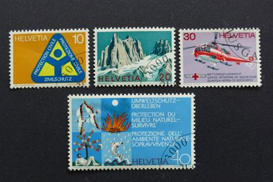 Schweiz MiNr. 975-978 gestempelt (AK 641)