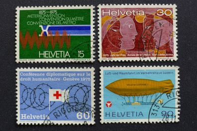 Schweiz MiNr. 1046-1049 gestempelt (AK 619)