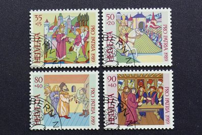 Schweiz MiNr. 1393-1396 gestempelt (AK 971)
