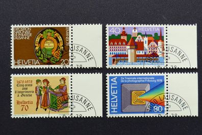 Schweiz MiNr. 1116-1119 gestempelt (AK 296)