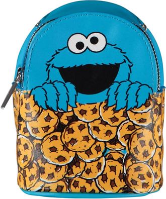 Krümelmonster Mini Handtasche - Blaue Plüsch Tasche für Fans der Sesamstraße