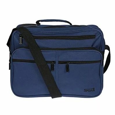 SPEAR® Herrentasche 949 Umhängetasche Allzwecktasche Handyfach mit Rückfach blau