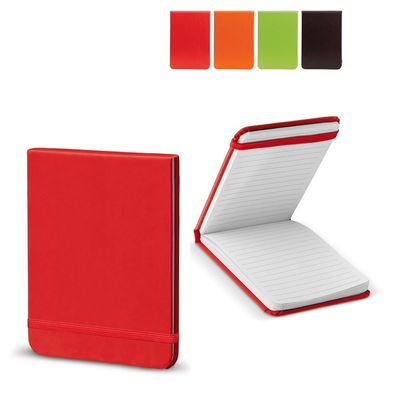 4x Reporter Notizbuch / DIN A6 / 160 S. / liniert / PU Hardcover / 4 Farben