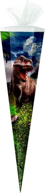 Schultüte / Zuckertüte / 50cm / eckig / "Dinosaurier T-Rex"