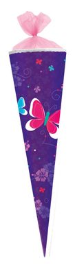 Herlitz Schultüte / Zuckertüte / 85cm / eckig / "Schmetterlinge"