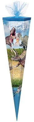 Schultüte / Zuckertüte / 70cm / eckig / "Dinotopia"