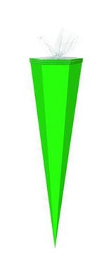 Bastel Schultüte / Länge: 50cm / eckig / Farbe: dunkelgrün