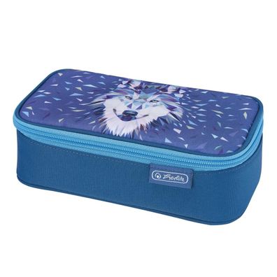 Herlitz Stiftebox XXL / Faulenzerrolle / Faulenzer-Box / "Wolf"
