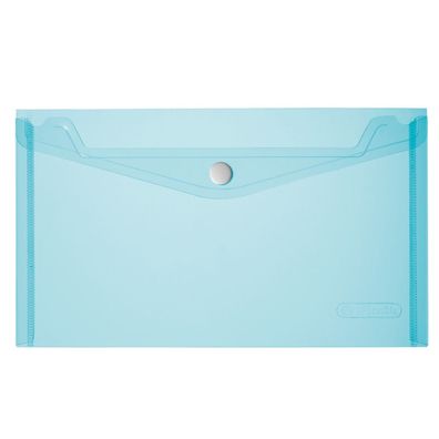 Herlitz Dokumententasche / Dokumentenmappe / DIN lang / transparent blau