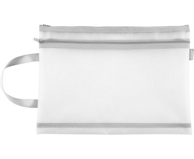 Dokumententasche / Banktasche / KFZ Tasche / mit 2 Reißverschlüsse / Format: A4