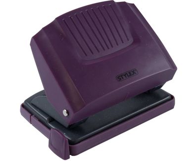 Bürolocher / Metallgehäuse mit Ansatzschiene / Farbe: violett