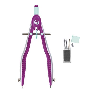 Herlitz Schnellverstellzirkel / Farbe: lila/minze