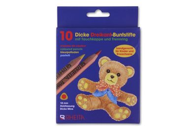 10 dicke Buntstifte Malstifte 12cm
