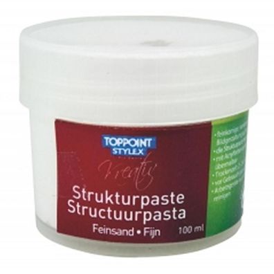 3x Strukturpaste je 100ml Feinsand für Acrylfarbe