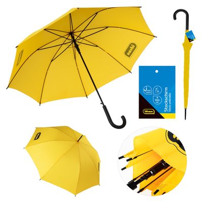 Stockschirm "Soft-Touch-Designgriff" / Regenschirm / &Oslash;100x88cm / Farbe: gelb