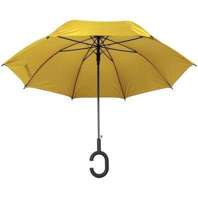 Regenschirm "Hände frei" / Farbe: gelb