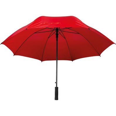 Automatik-Regenschirm XXL / mit Softgriff / Farbe: rot