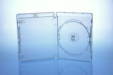10 Amaray BluRay Hüllen 15mm / 1fach 1er BD Hüllen / Farbe: transparent klar