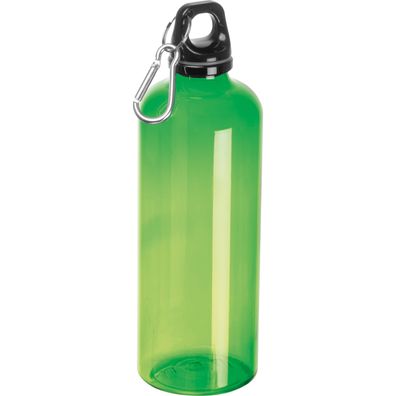Sporttrinkflasche mit Karabinerhaken / 600ml / Farbe: grün